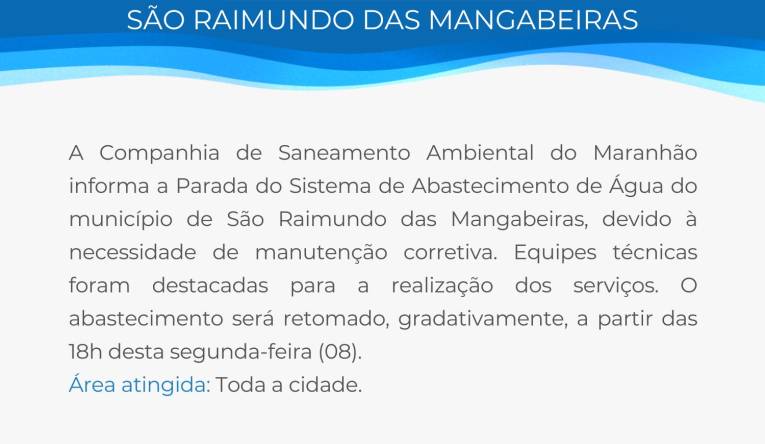 SÃO RAIMUNDO DAS MANGABEIRAS - 08.04