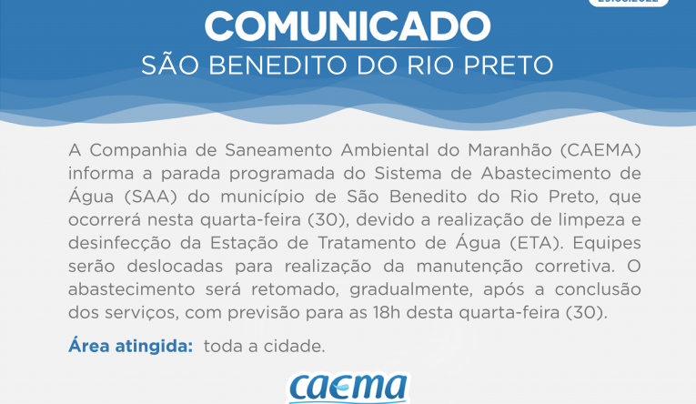 SÃO BENEDITO DO RIO PRETO - 29.03