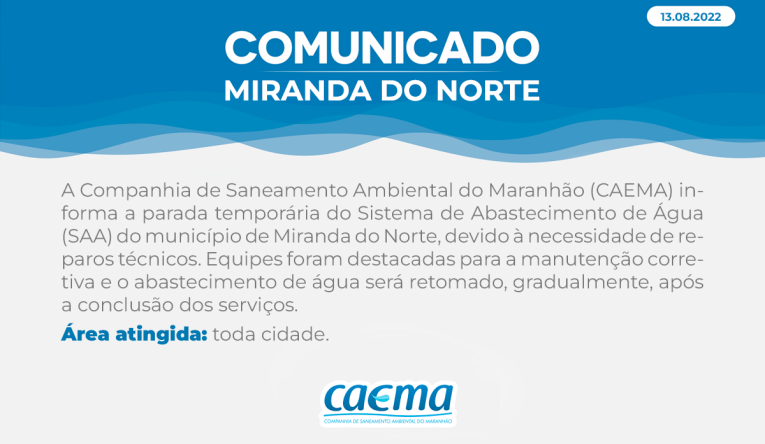 MIRANDA DO NORTE - 13.08