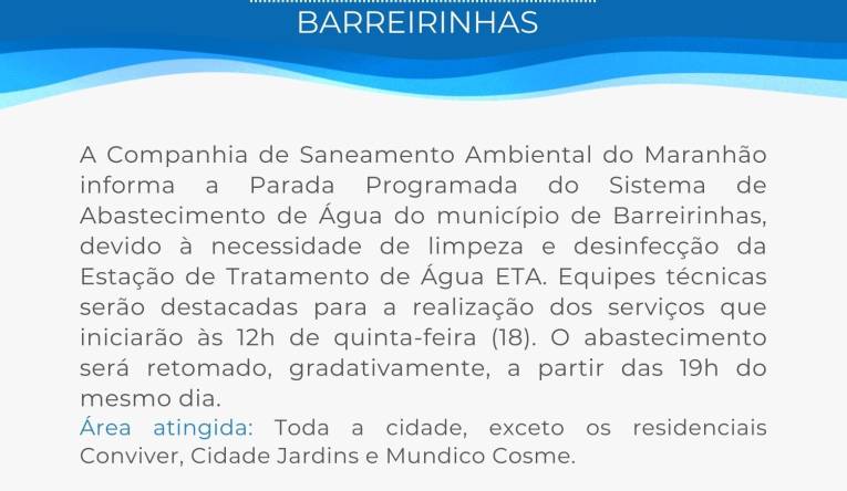 BARREIRINHAS - 16.01