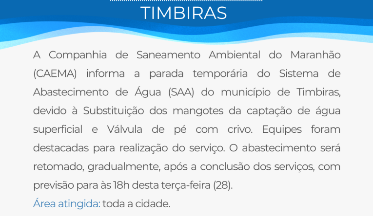 TIMBIRAS - 27.05