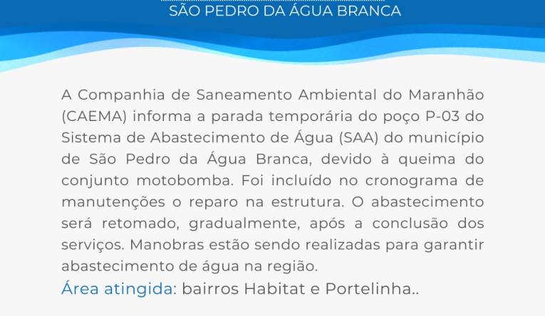 SÃO PEDRO DA ÁGUA BRANCA - 06.08