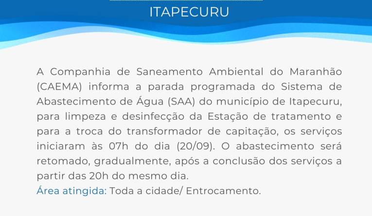 ITAPECURU - 19.09