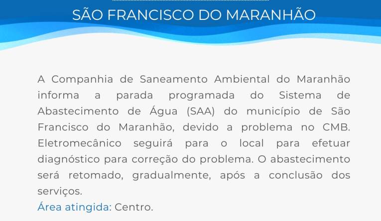 SÃO FRANCISCO DO MARANHÃO - 04.10