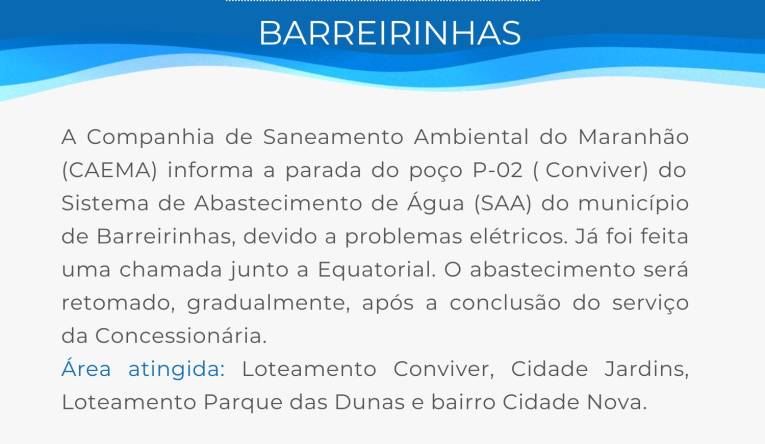 BARREIRINHAS - 28.10