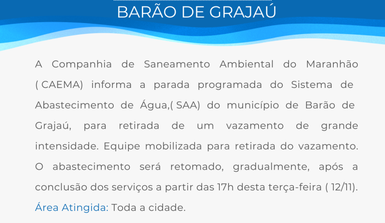 BARÃO DE GRAJAÚ - 12/11