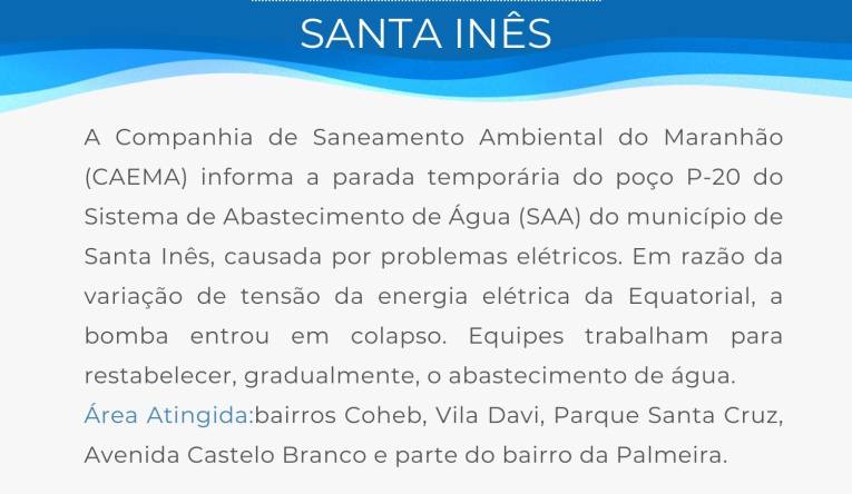 SANTA INÊS - 04/01