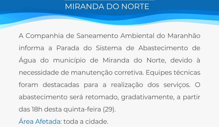 MIRANDA DO NORTE - 29.05