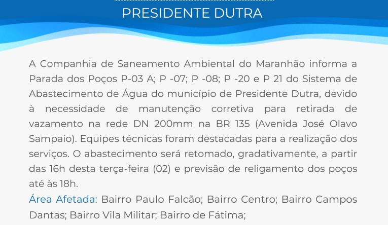 PRESIDENTE DUTRA - 01.09