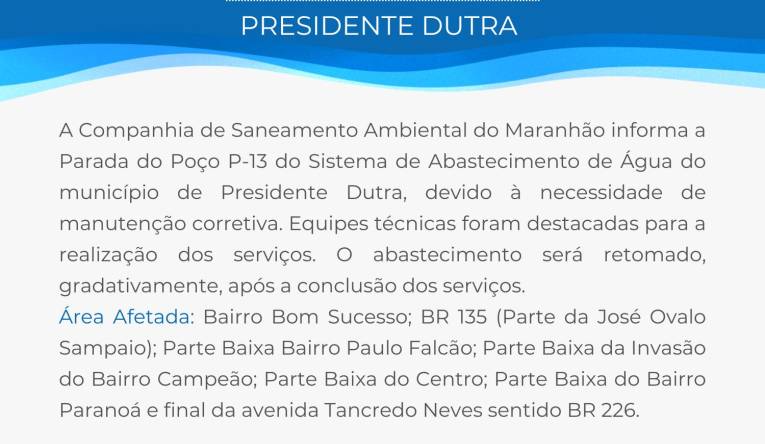 PRESIDENTE DUTRA - 04.09