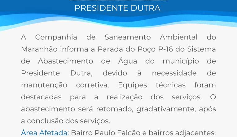 PRESIDENTE DUTRA - 24.09
