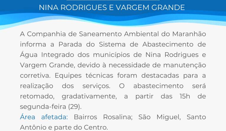 NINA RODRIGUES E VARGEM GRANDE - 29.09