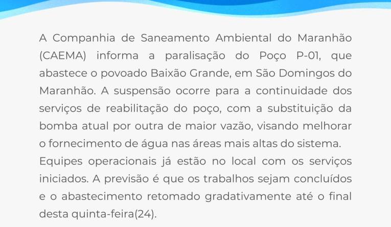 POVOADO BAIXÃO GRANDE / SÃO DOMINGOS DO MARANHÃO 