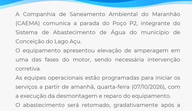 CONCEIÇÃO DO LAGO AÇU - 06.10