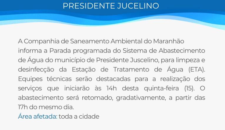 PRESIDENTE JUCELINO - 13.10